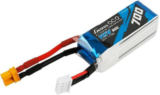 Gens Ace Ace Classic Baterie Li-Po 11.1V 700mAh 30C 3S XT60 pentru Vehicul RC