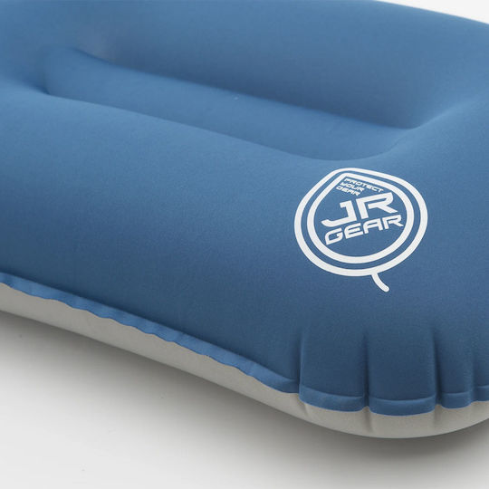 JR Gear Hood Elite Inflatable Camping Pillow Blue 30x34cm