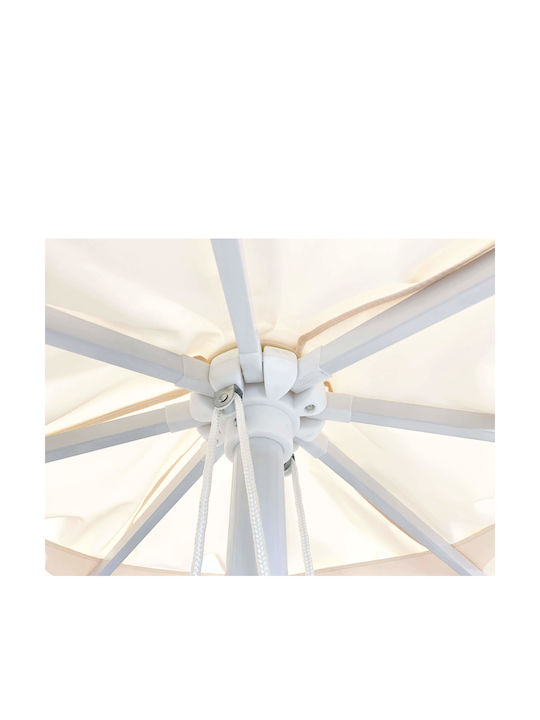 Professional Round Metal Ecru Parasol Φ2.2m