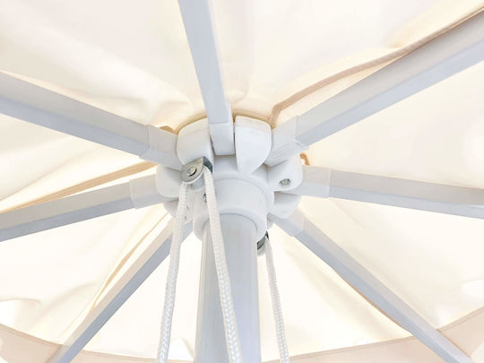 Professional Round Metal Ecru Parasol Φ2.2m