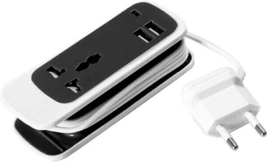 Universal Steckdosenadapter für Griechenland mit 2 USB-Steckdosen