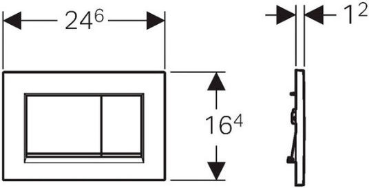 Geberit Sigma 30 Flush Plate Dual Flush Mat
