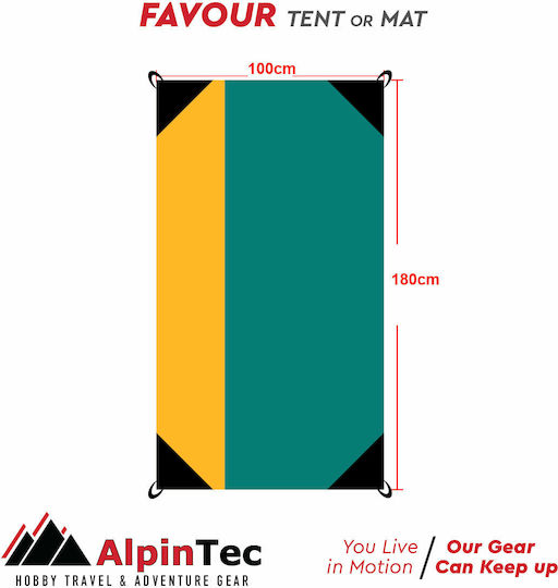 AlpinPro Favour Beach Mat Light Blue 100x180cm