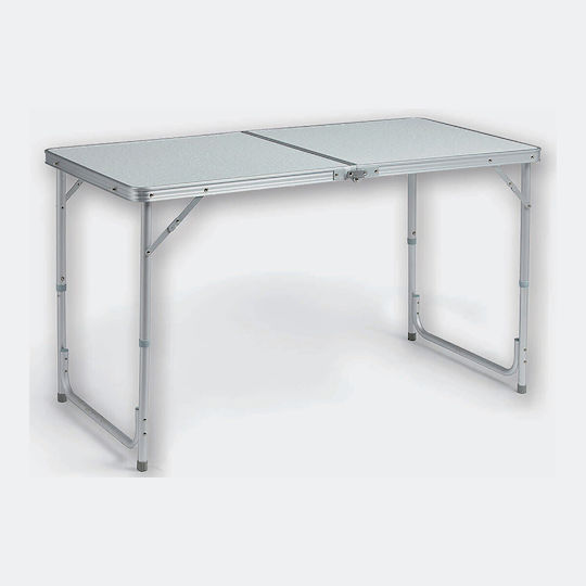 Hupa Table Aluminum for Camping Foldable in Case 120x60cm White
