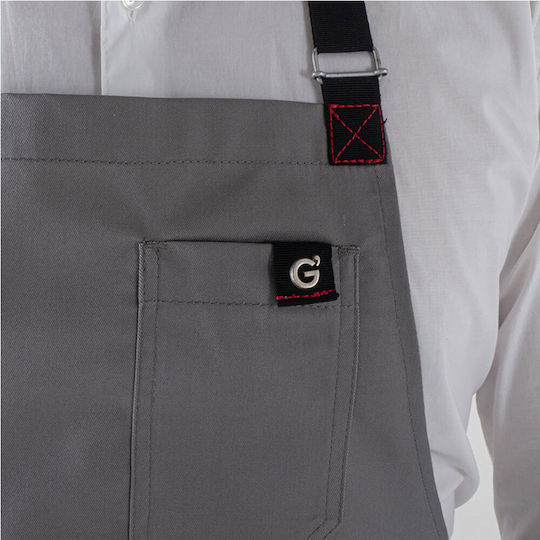 Giblor's Ποδιά Barista / Bartender Ολόσωμη Γκρι