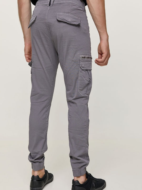 Edward Jeans Men's Trousers Cargo Elastic Gray