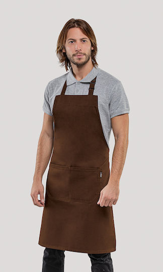 Axon Ποδιά Σερβιτόρου Ολόσωμη Service Brown