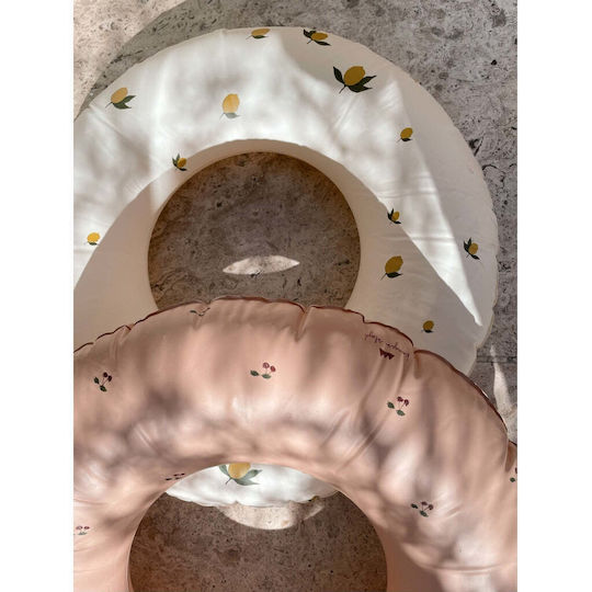 Konges Slojd Детски Плувен Кръг Lemon с Диаметър 52см. от 0 Години Бял Лимон KS2403