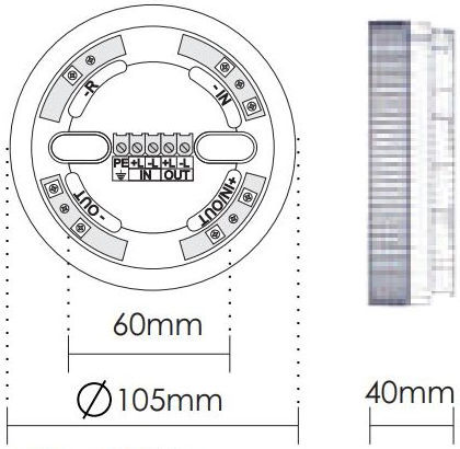 Olympia Electronics Base-6124/SB Основа за устройства за пожарна сигнализация