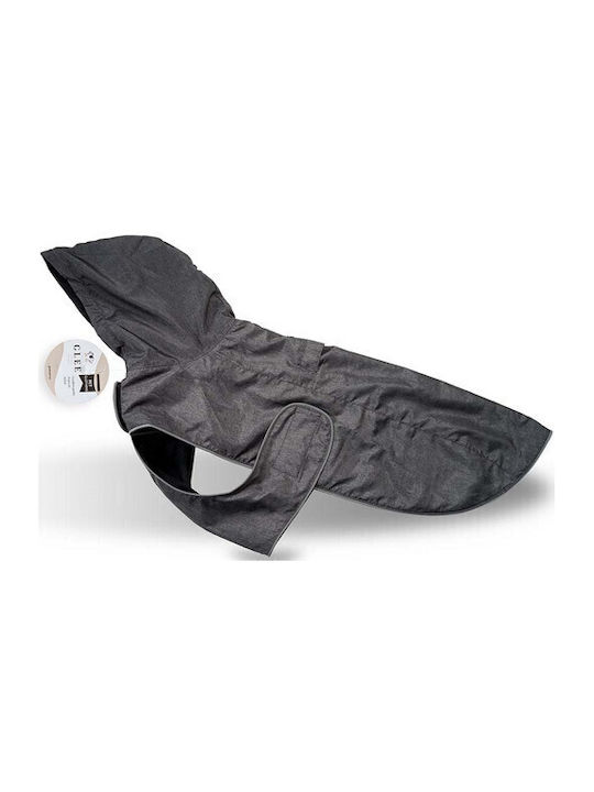 Glee Inverno Hundemantel Wasserdicht Kapuzen Gray Groß mit Rückenlänge 40 cm.