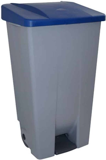 GTSA Plastic Waste Bin 80lt with Pedal Blue