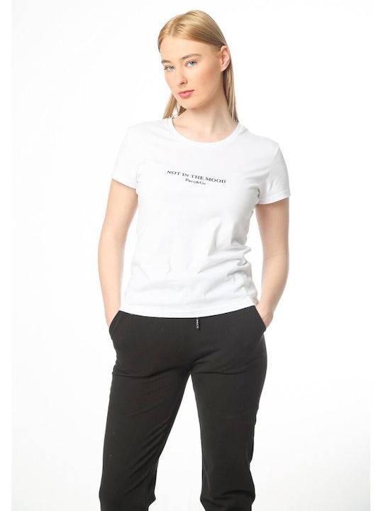 Paco & Co Damen T-shirt Weiß