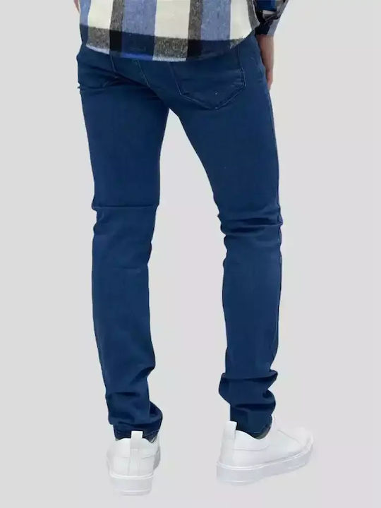 Pantaloni din denim pentru bărbați Regular Line Blue