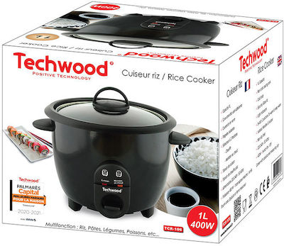 Techwood Rice Cooker 400W with Capacity 1lt