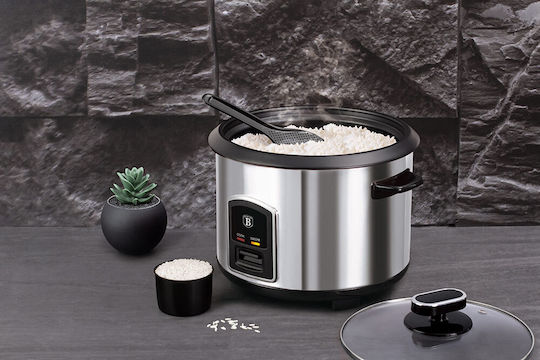 Berlinger Haus Rice Cooker Black Silver Collection 700W cu Capacitate 1.8lt