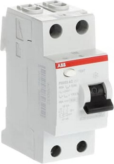 Abb Ρελέ Ράγας Διαρροής 63A Διπολικό με Τάση 400V