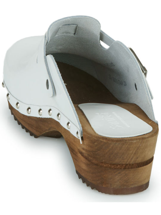 Sanita Krisla Damen Clogs Weiß