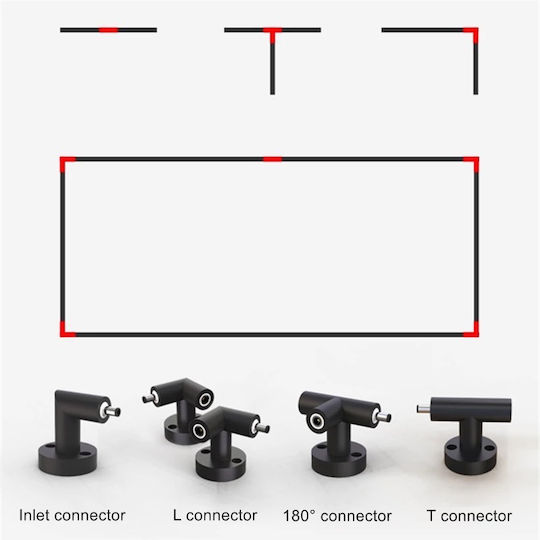 Home Lighting Монтажна Поддръжка за Осветителни Тела Черен 77-9078
