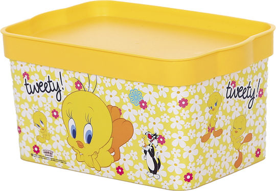 TnS Plastik Kinder Lebensmittelbehälter Gelb 21 x 14 x 10.5cm