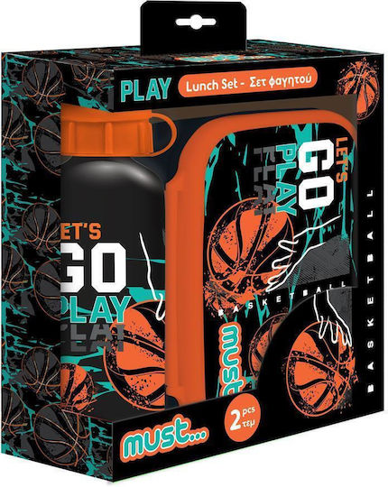 Must Basketball Seturi de mâncare pentru copii din plastic 0.5lt Multicolor