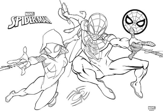 Διακάκης Μπλοκ Ζωγραφικής Spiderman C4 22.9x32.4cm 40 Φύλλα