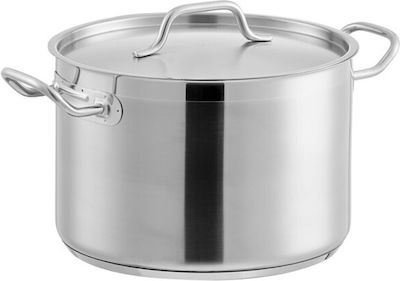 Stainless Steel Marmite Capacity 12lt with Diameter 25cm and Height 24cm.