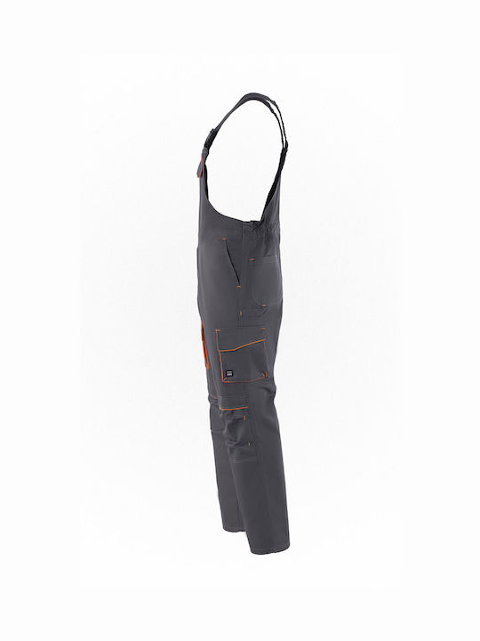 Axon Top Work Coveralls Dungarees Cotton Gray