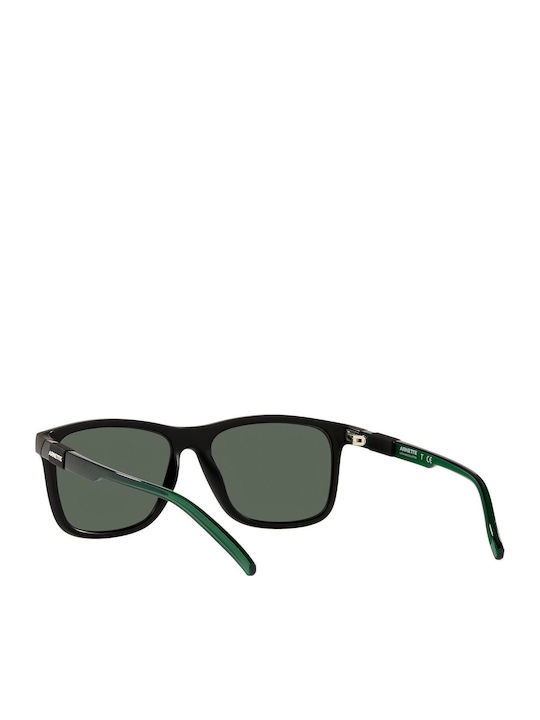 Men's Sunglasses with Green Plastic Frame and Green Polarized Lens