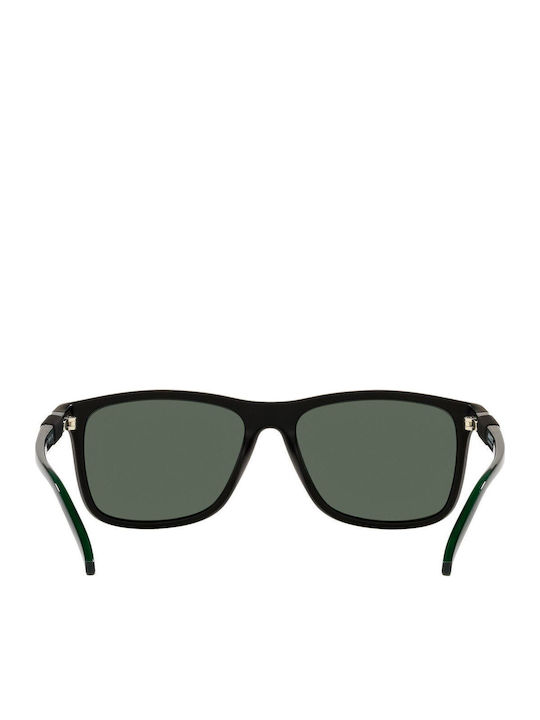 Men's Sunglasses with Green Plastic Frame and Green Polarized Lens