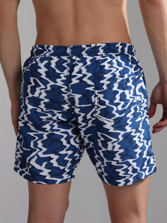 V-vail Men's Swimwear Shorts Blue with Patterns