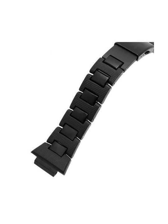 Bracelet for CASIO G-SHOCK DW-5600,DW-6900,GW-M5610,Rubber/Metal,black,16mm.