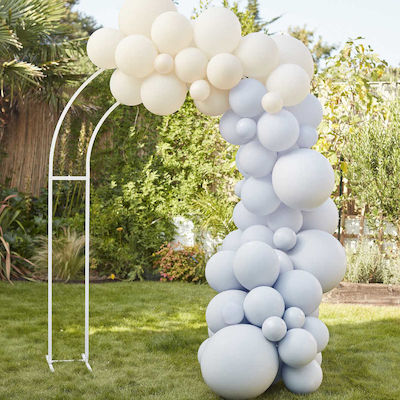 Soft Blue & Ecru Balloon Garland, 75 pcs.