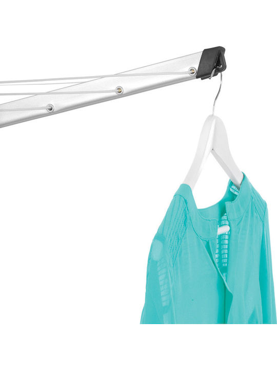 Brabantia Lift-O-Matic Folding Floor Clothes Drying Rack Made of Metal with 40m Hanging Length