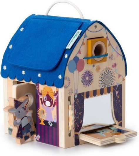 Lilliputiens Baby Toy Activity House made of Wood for 36++ Months