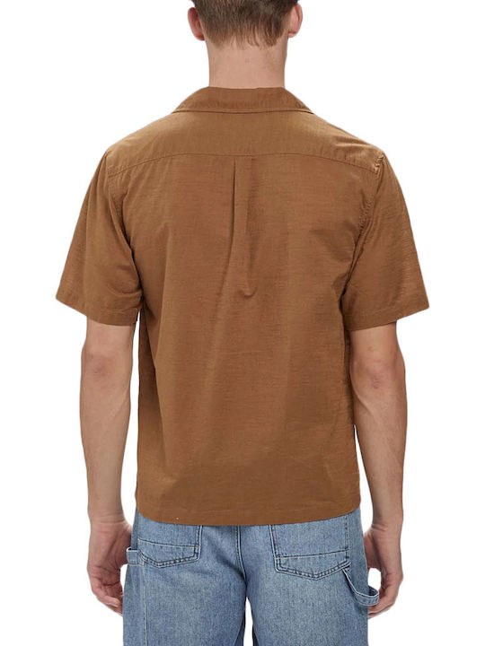 Gabba Coconut Men's Shirt Long Sleeve Cotton Brown