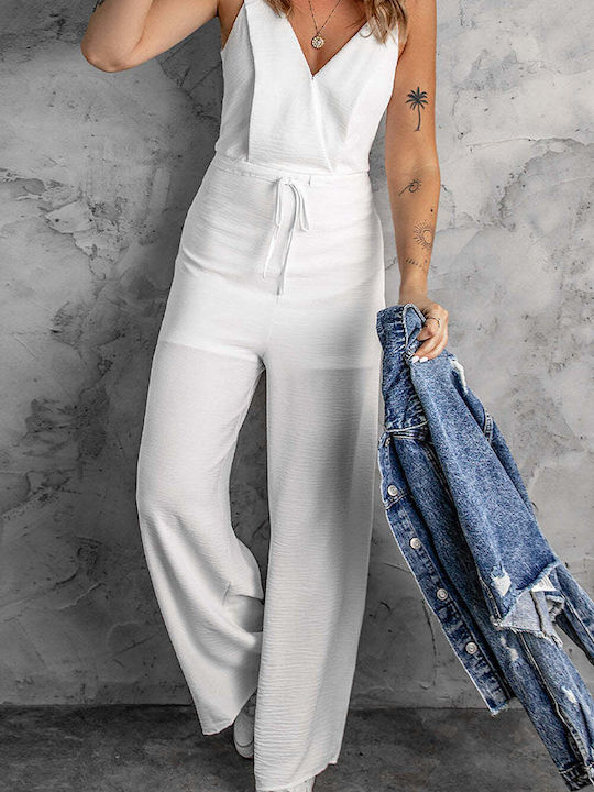 white sleeveless jumpsuit JAUNITA White sleeveless jumpsuit