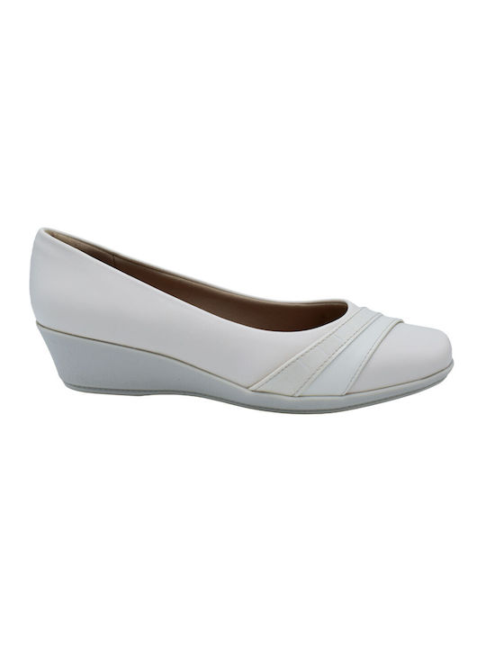 Piccadilly Anatomic White Heels