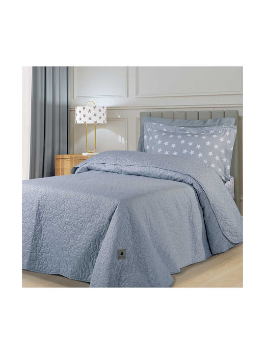 Greenwich Polo Club Κουβερλί Μονό Microfiber Γκρι 160x220cm