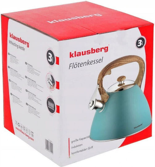 Klausberg Klausberg Чайник Неръждаем Син 3000мл