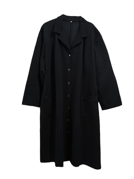 Mardim Women's Classic Robe M2398-1 Black