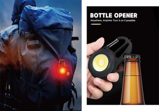 Andowl Επαναφορτιζόμενος Φακός Μπρελόκ LED IPX4 με Μέγιστη Φωτεινότητα 600lm Qd910