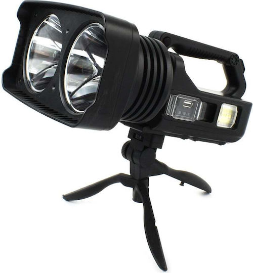 Andowl Handstrahler LED mit maximaler Helligkeit 15000lm Schwarz