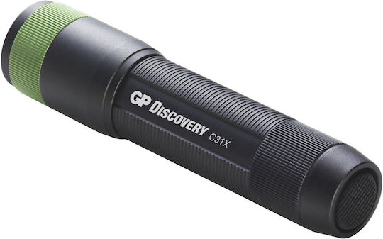 GP Batteries Flashlight LED IPX4 with Maximum Brightness 100lm Black