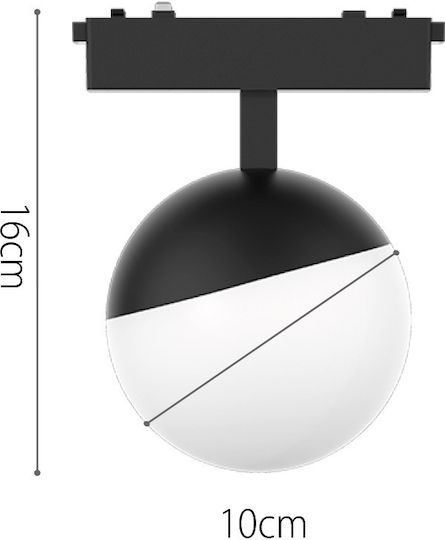 Inlight Single LED Warm to Cool White Spot in Black Color