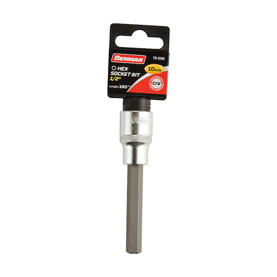 Benman Дълъг Битов ключ с Allen връх и Квадратно Гнездо 1/2'' 1бр