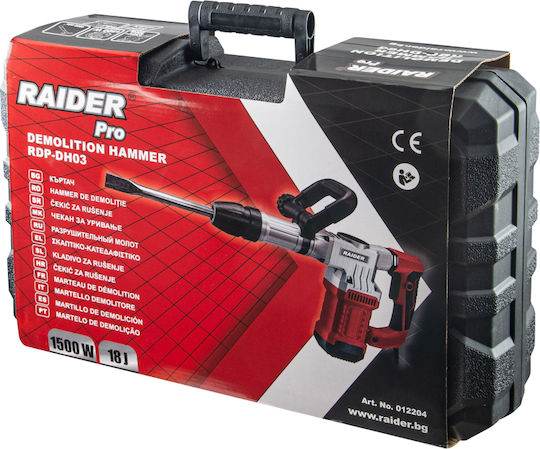 Raider RDP-DH03 Κρουστικό Σκαπτικό Πιστολέτο Ρεύματος 1500W με Υποδοχή SDS Max