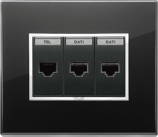 Vimar Priză De Rețea RJ45 Single Fără Cadru Tip Cat5 Gri 20339.11