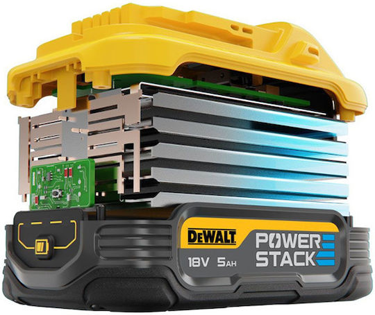 Dewalt Μπαταρία Εργαλείου Πλάτης Λιθίου 18V με Χωρητικότητα 5Ah Powerstack