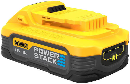 Dewalt Μπαταρία Εργαλείου Πλάτης Λιθίου 18V με Χωρητικότητα 5Ah Powerstack