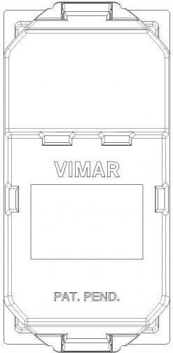 Vimar Neve Up Front Single Telephone Socket Carbon Matt 09320.CM